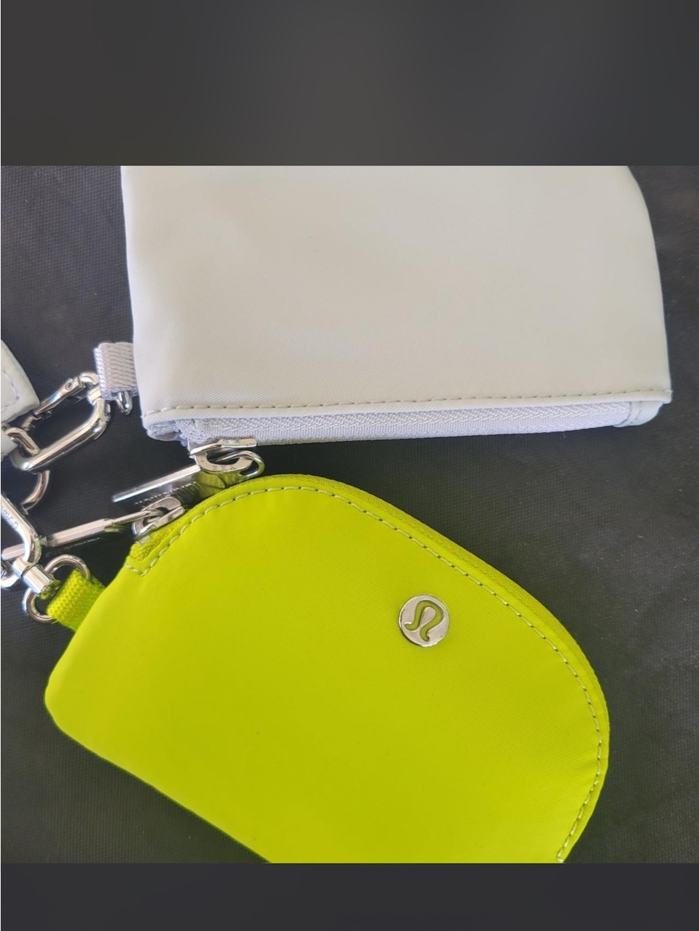 lululemon athletica Small Key Pouch in Neon Lime and White